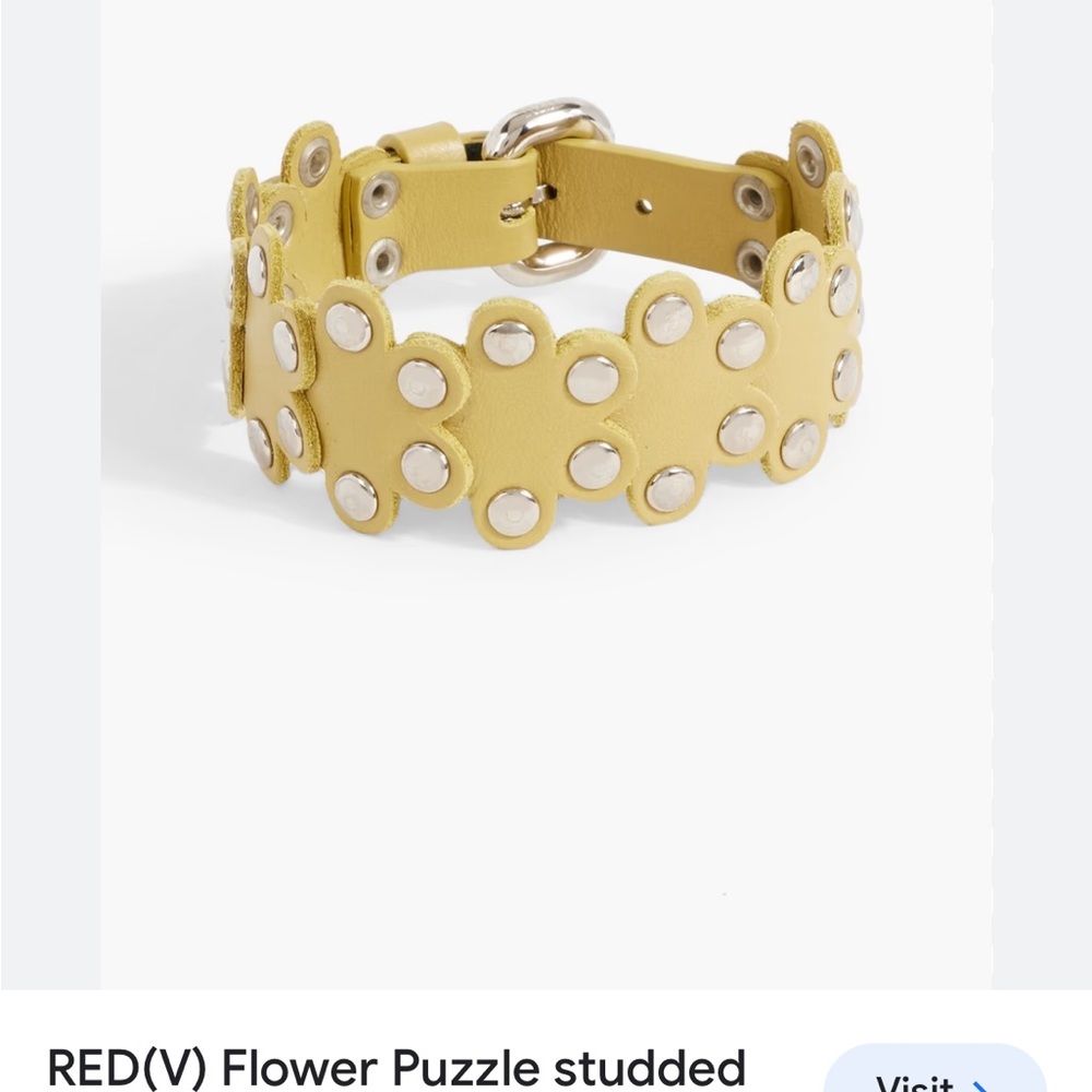Red Valentino gold puzzle bracelet Great condition w box